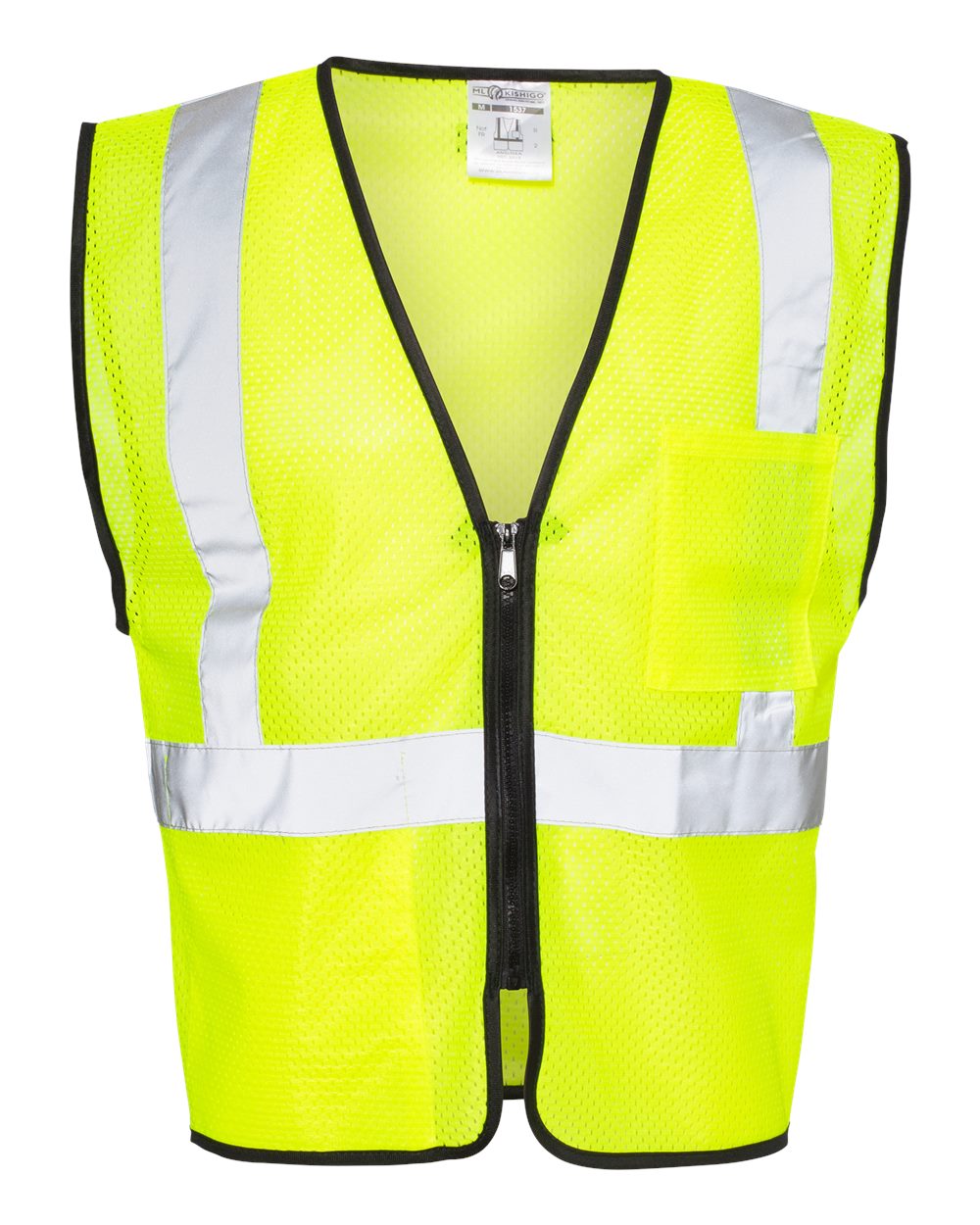 Kishigo Unisex Double-Pocket Zippered Economy Class 2 Vest