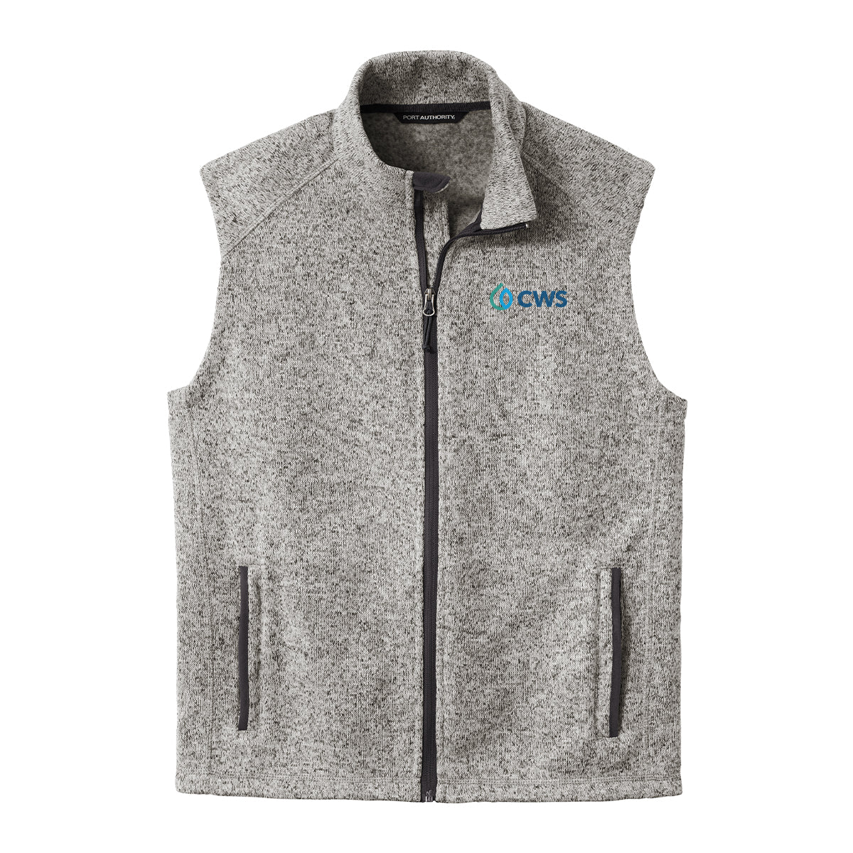 Clearwater Solutions Sweater Fleece Vest - Grey Heather
