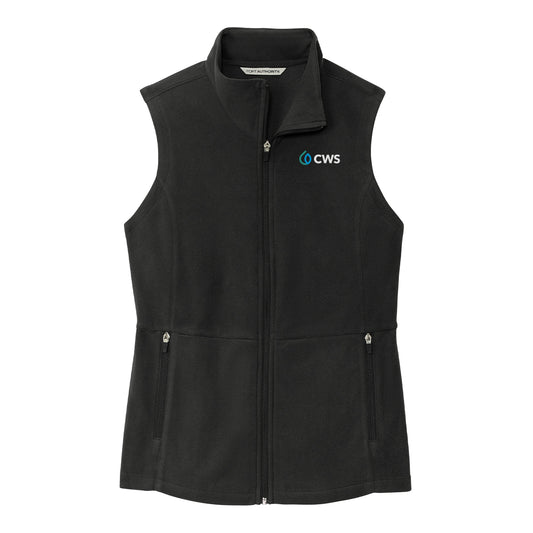 L152-Clearwater Solutions Women's Microfleece Vest - Black